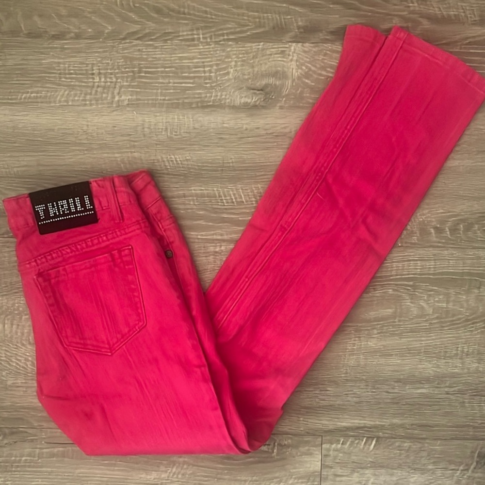 Thrill Vibrant Pink Denim Jeans